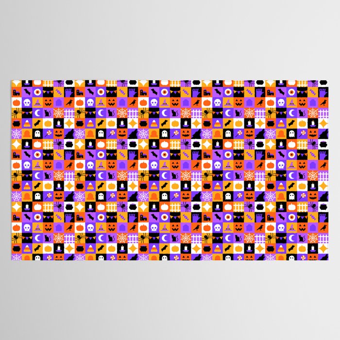 Geometric halloween mosaic pattern Tablecloth Gallery Image 2