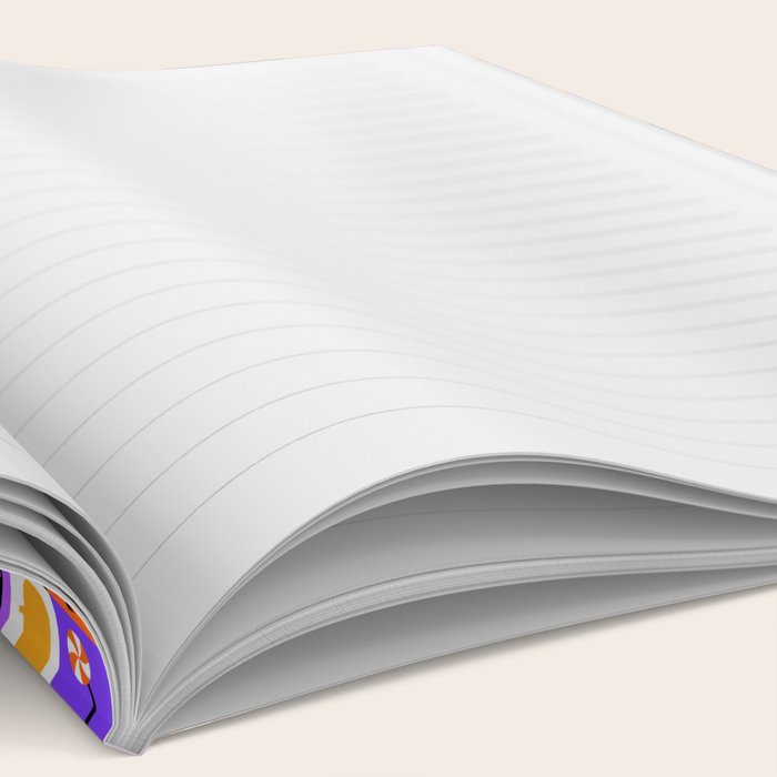 Geometric halloween mosaic pattern Notebook Gallery Image 2