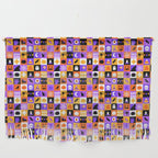 Geometric halloween mosaic pattern Wall Hanging Gallery Image 1