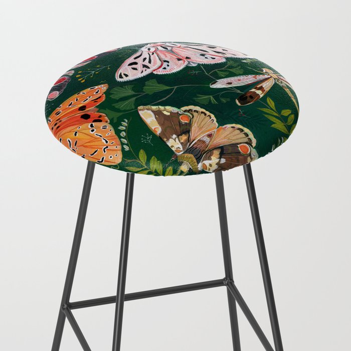 Moths and dragonfly Stool Gallery Image 2