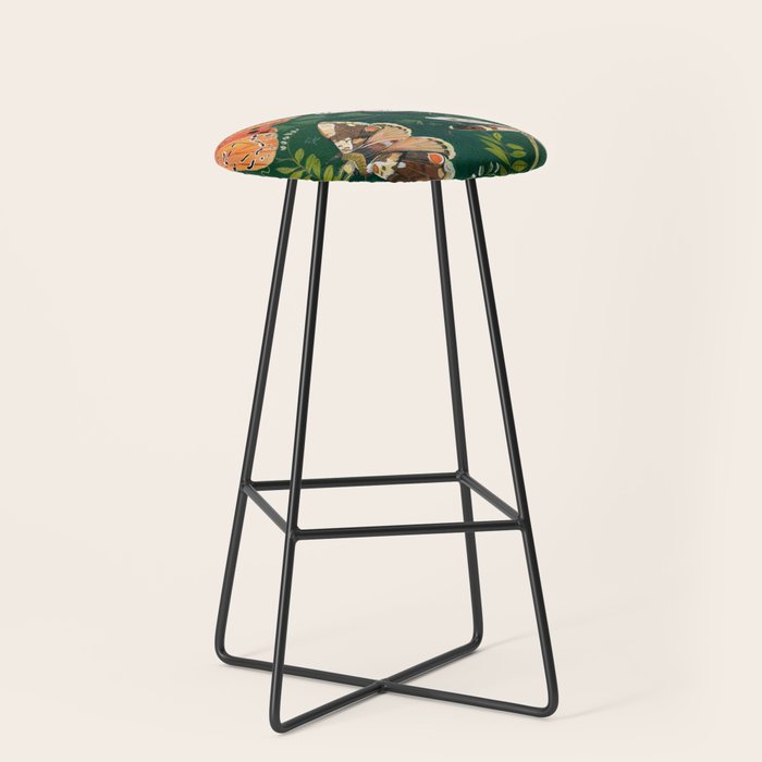 Moths and dragonfly Stool Gallery Image 1