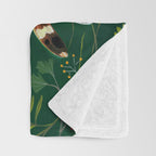 Moths and dragonfly Throw Blanket Gallery Image 3