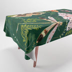 Moths and dragonfly Tablecloth Gallery Image 1