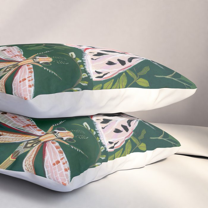 Moths and dragonfly Pillow Sham Gallery Image 3