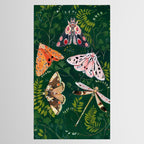 Moths and dragonfly Tablecloth Gallery Image 2