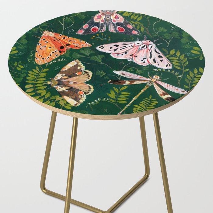 Moths and dragonfly Side Table Gallery Image 2