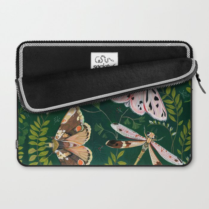 Moths and dragonfly Laptop Sleeve Gallery Image 2