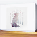 Fox in the Snow Wall Mural Gallery Image 2