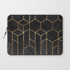 Black Hexagons Laptop Sleeve Gallery Image 1