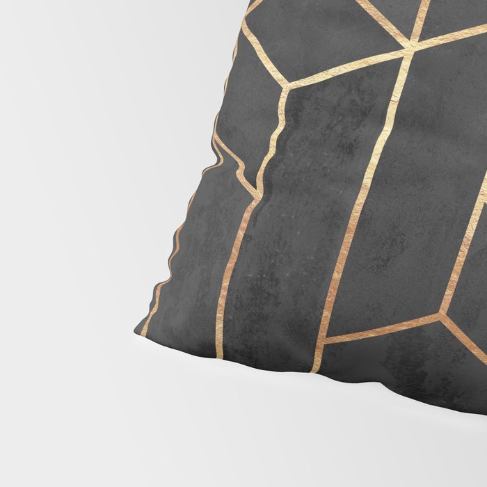 Black Hexagons Pillow Sham Gallery Image 4