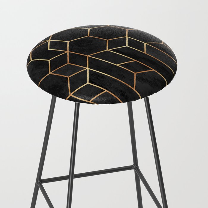 Black Hexagons Stool Gallery Image 2
