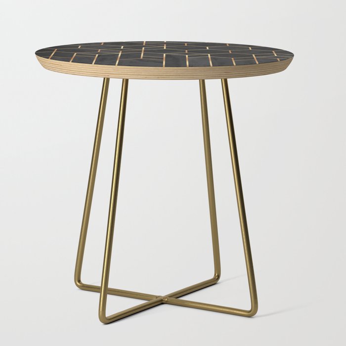 Black Hexagons Side Table Gallery Image 1