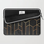 Black Hexagons Laptop Sleeve Gallery Image 2