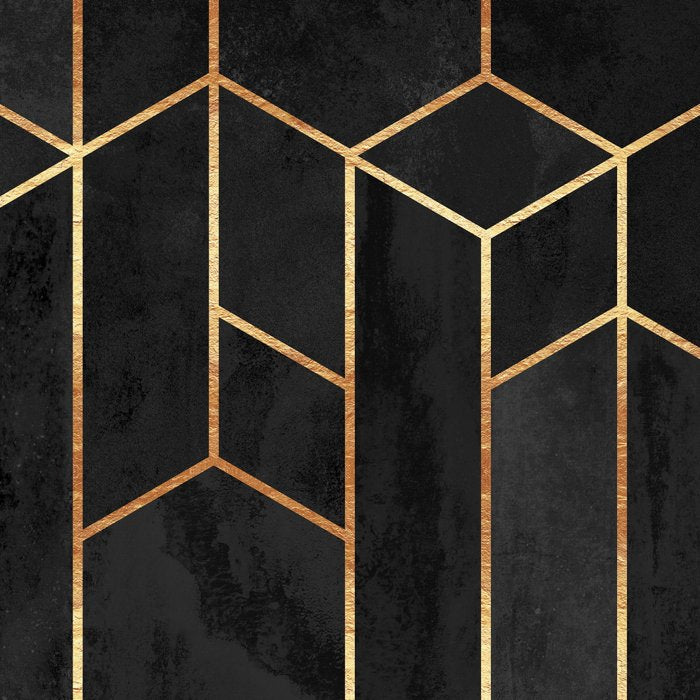 Black Hexagons Coffee Mug Gallery Image 2