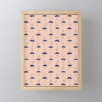 Ballet of Mustache Pattern Mini Art Print Gallery Image 1