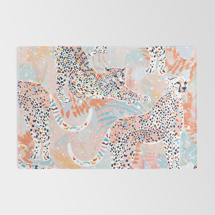 Colorful Wild Cats Rug Gallery Image 2
