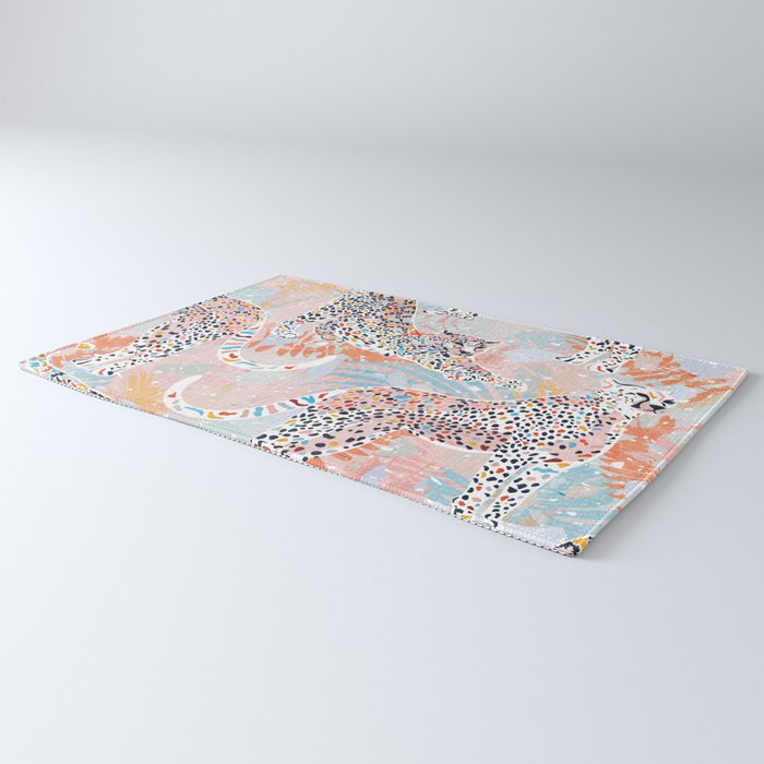 Colorful Wild Cats Rug Gallery Image 3