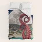 Octopus in the pool Duvet Cover Gallery Image 6