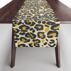 tan 00s leopard Table Runner Gallery Image 1