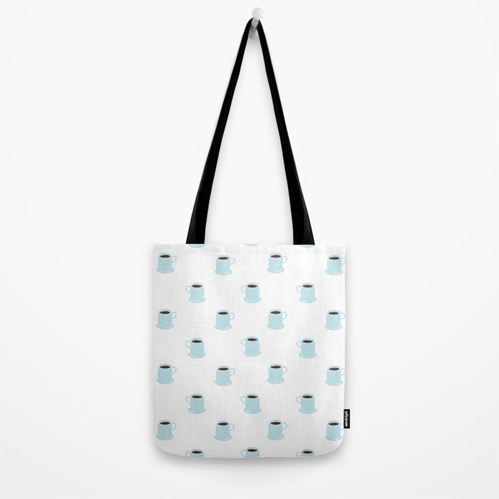 Retro coffee cup cartoon pattern Tote Bag Gallery Image 2