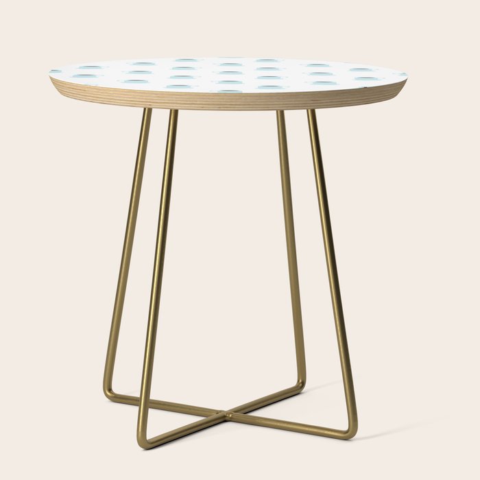 Retro coffee cup cartoon pattern Side Table Gallery Image 1