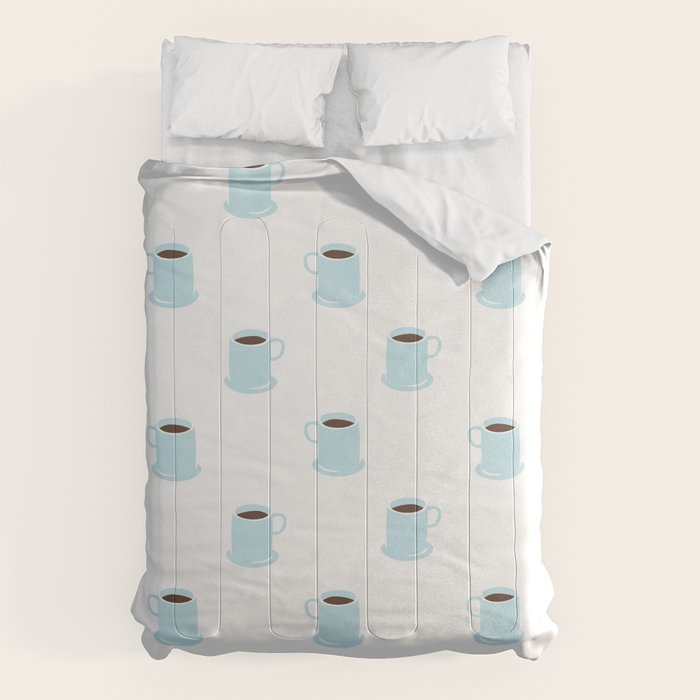 Retro coffee cup cartoon pattern Comforter Gallery Image 6