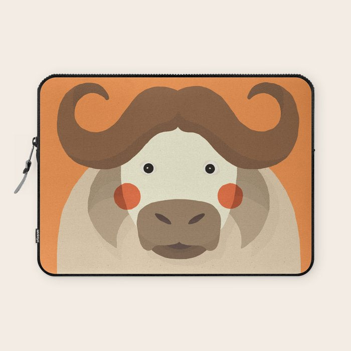 Cape Buffalo, Animal Portrait Laptop Sleeve Gallery Image 1