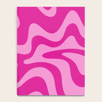 Retro Liquid Swirl Abstract Pattern in Y2K Deep Pinks Notebook Gallery Image 4