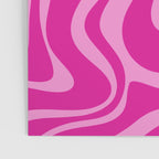 Retro Liquid Swirl Abstract Pattern in Y2K Deep Pinks Poster Gallery Image 3