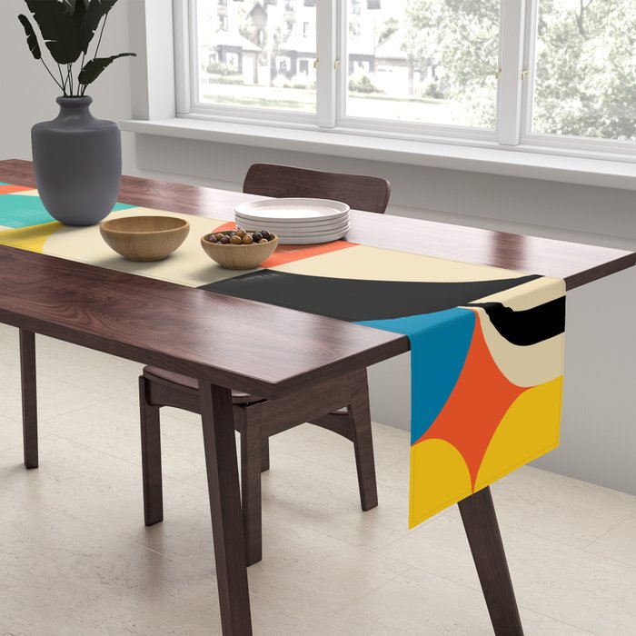 Geometric Figurative Table Runner Gallery Image 2