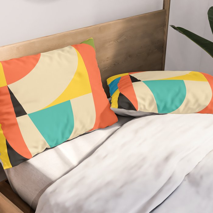 Geometric Figurative Pillow Sham Gallery Image 2