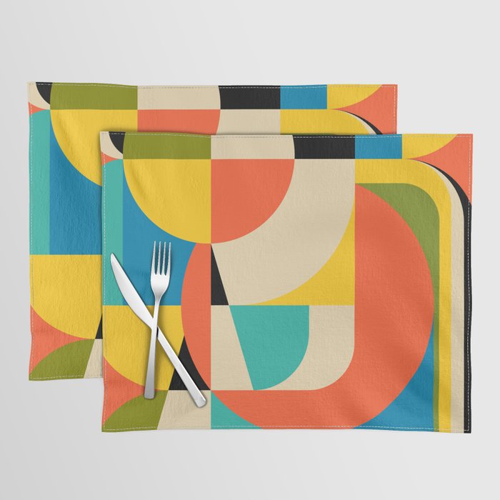 Geometric Figurative Placemat Gallery Image 1