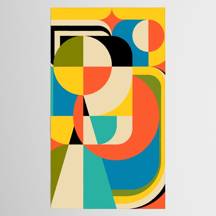 Geometric Figurative Tablecloth Gallery Image 2