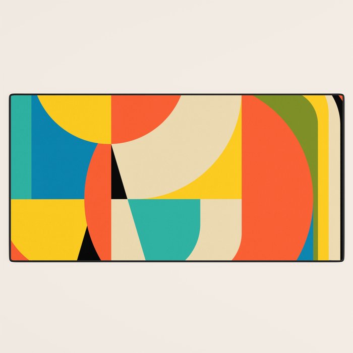 Geometric Figurative Desk Mat Gallery Image 3