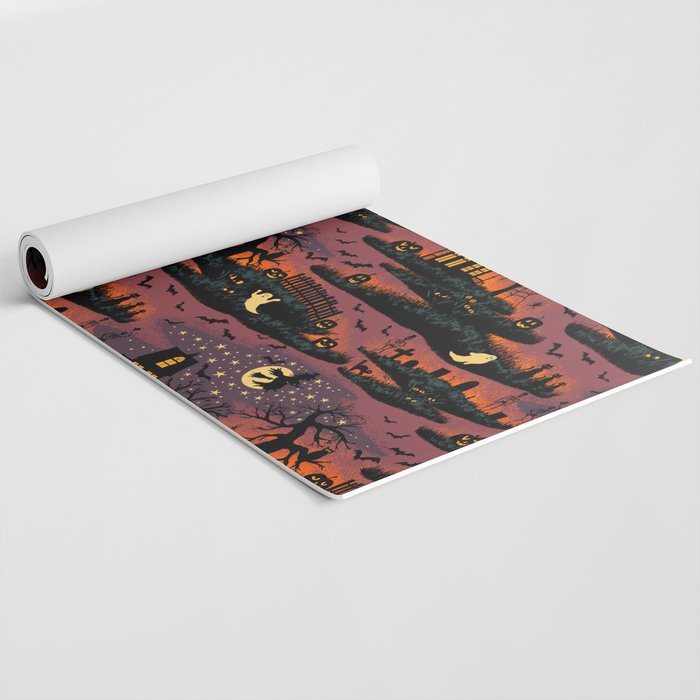 Halloween Night - Bonfire Glow Yoga Mat Gallery Image 2