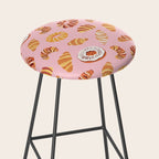 Vintage sweet bakery pastry food art pattern Stool Gallery Image 2