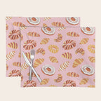 Vintage sweet bakery pastry food art pattern Placemat Gallery Image 1