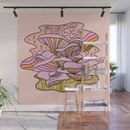 Pisces Mushroom Wall Mural Gallery Image 1