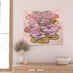 Pisces Mushroom Wall Tapestry Gallery Image 2