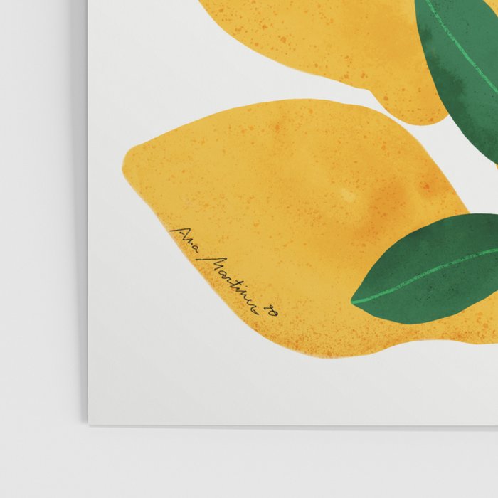 lemon mediterranean still life Poster Gallery Image 3