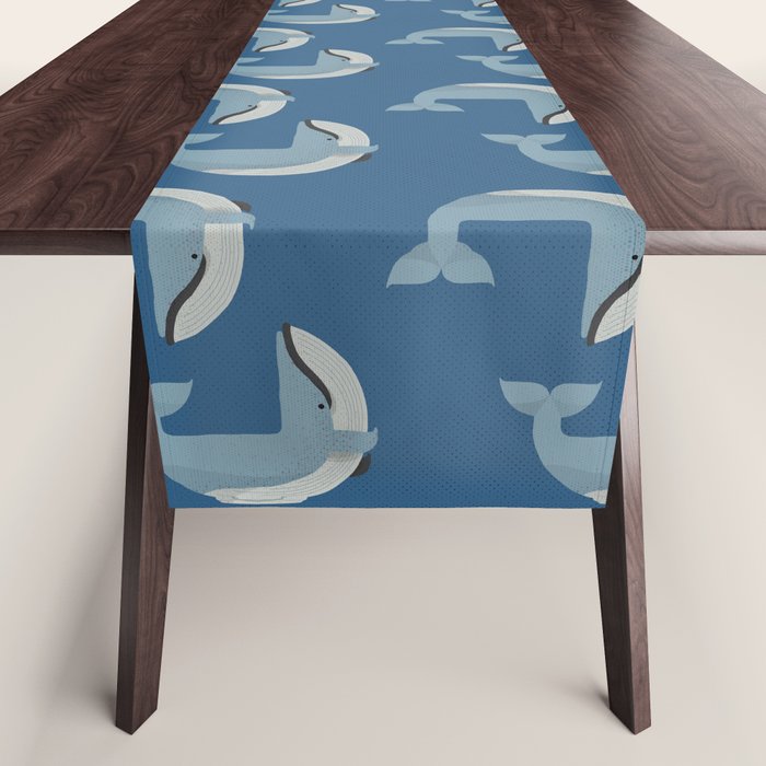 Whimsy Blue Whale Table Runner Gallery Image 1