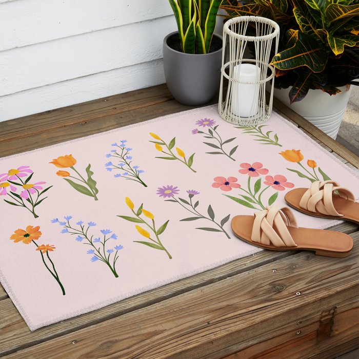Wildflowers Outdoor Rug Gallery Image 2