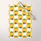 Still life with cat and flower Wrapping Paper Gallery Image 1