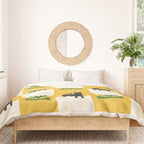 Still life with cat and flower Duvet Cover Gallery Image 3