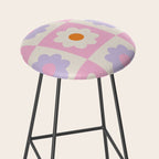 Retro Flower Pattern S Stool Gallery Image 2