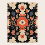 Floral Symphony of Elegance Stitch Pattern Poster Gallery Image 4