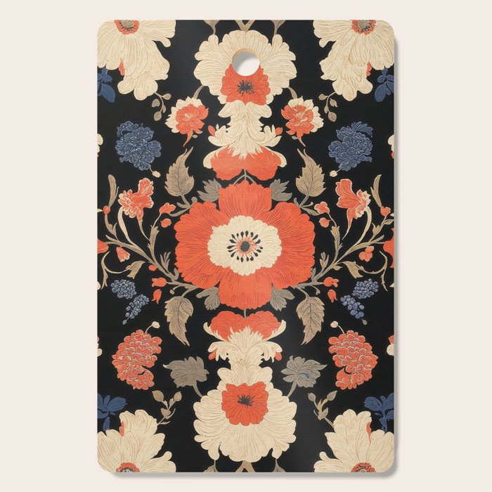 Floral Symphony of Elegance Stitch Pattern Cutting Board Gallery Image 1