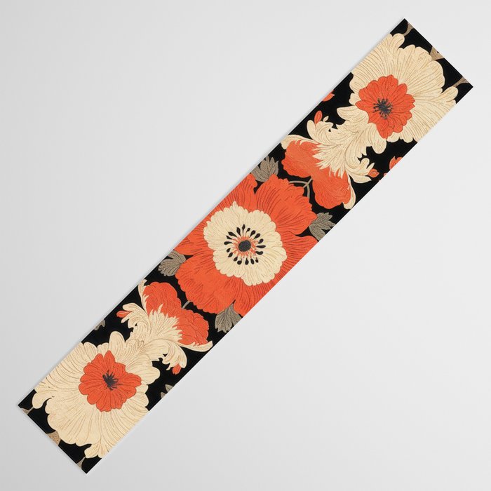 Floral Symphony of Elegance Stitch Pattern Table Runner Gallery Image 3