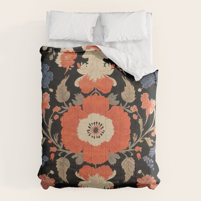 Floral Symphony of Elegance Stitch Pattern Comforter Gallery Image 6