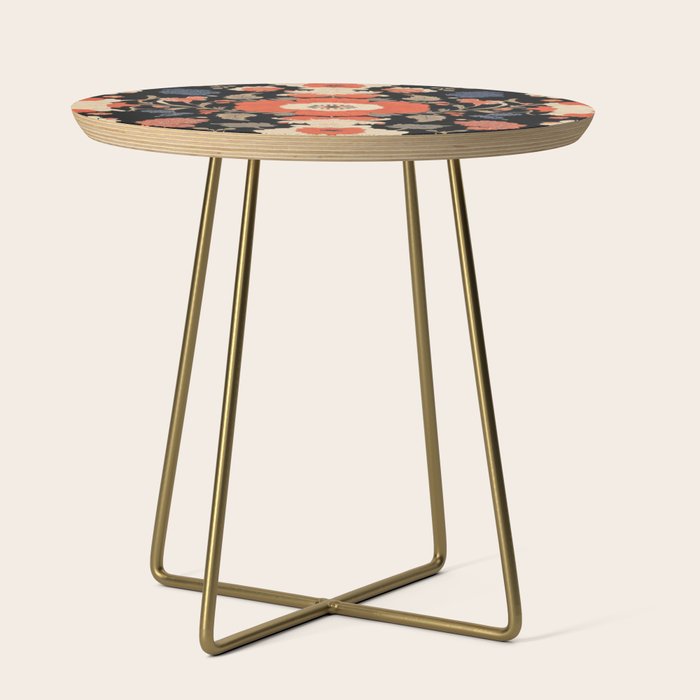 Floral Symphony of Elegance Stitch Pattern Side Table Gallery Image 1